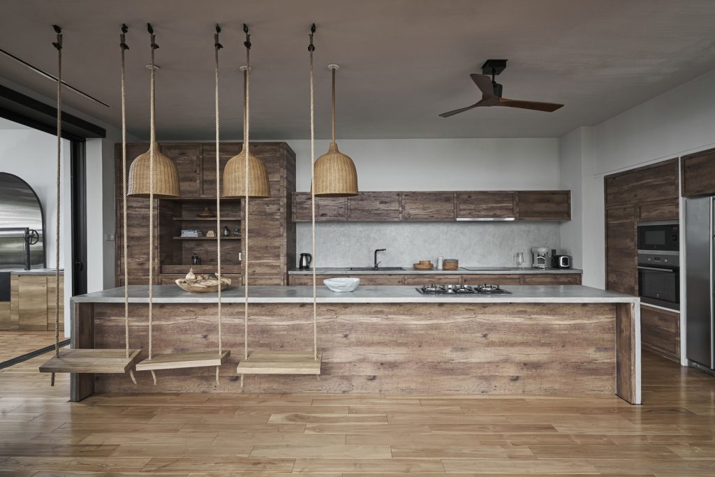 nội thất phong cách wabi sabi dùng chất liệu tự nhiên