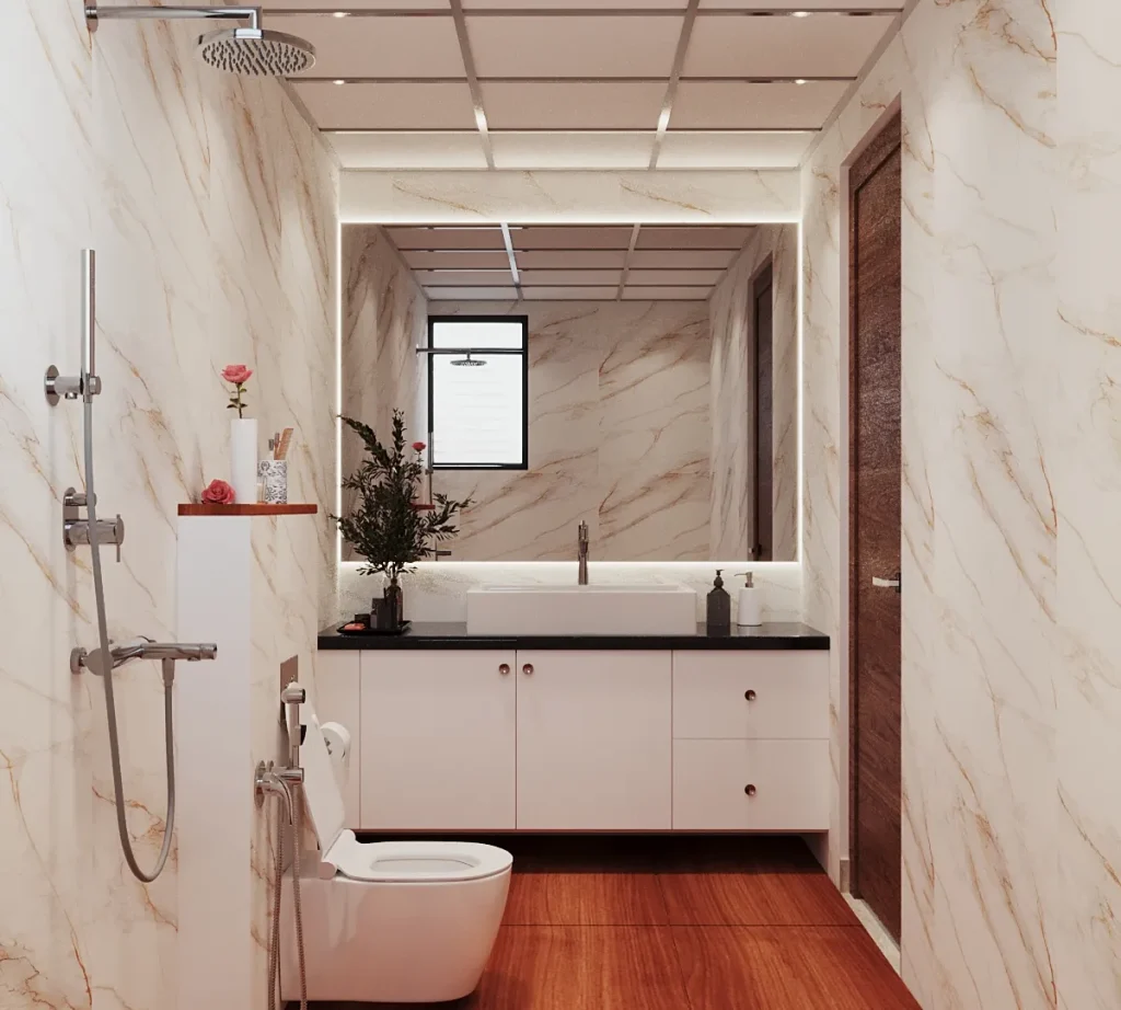 nội thất nhà tắm cho không gian nhỏ