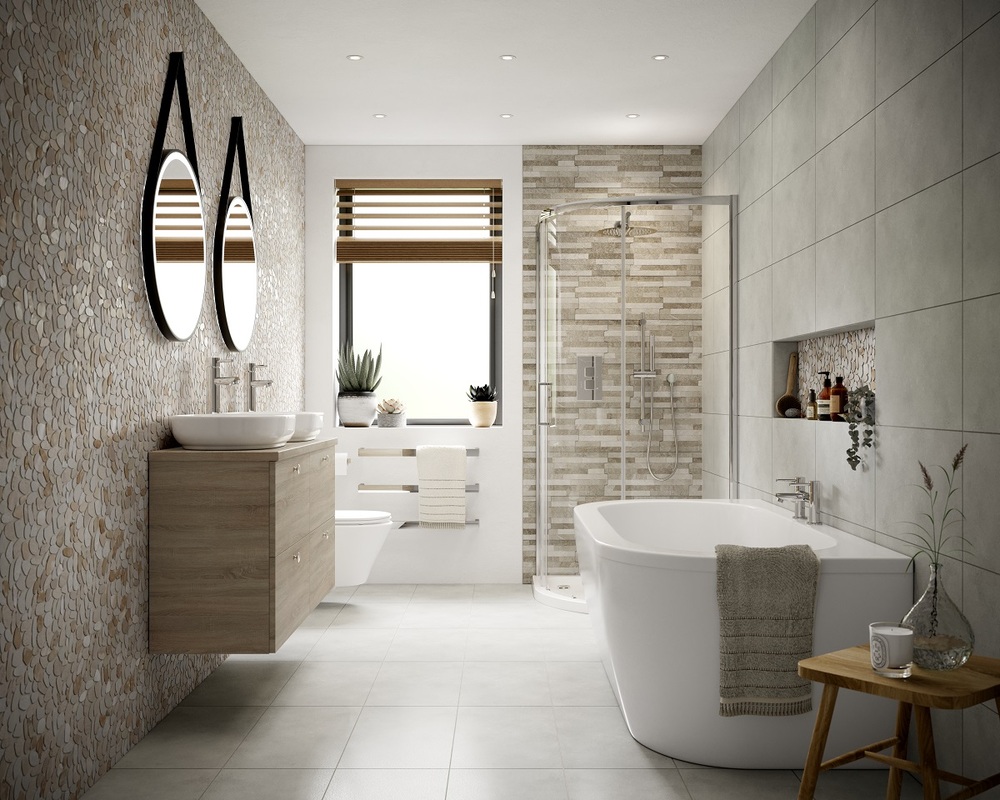 tận dụng các góc thừa bố trí nội thất nhà tắm