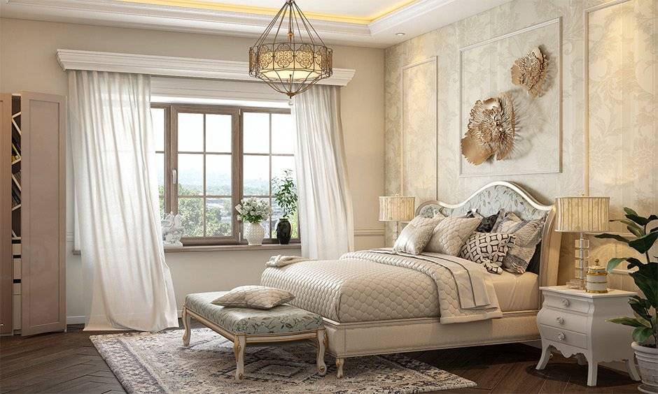 Mẫu thiết kế nội thất tân cổ điển cho phòng ngủ nhà phố