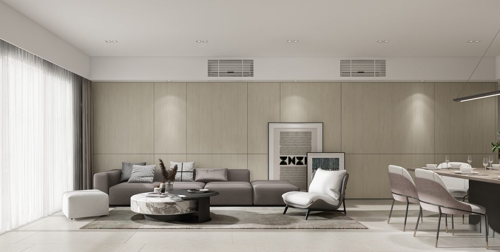 phong cách Minimalism sử dụng chất liệu sang trọng