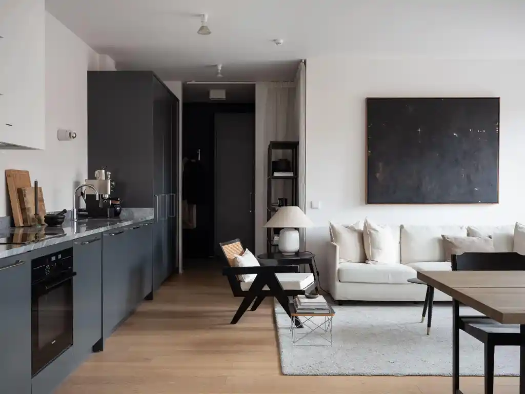 Mẫu phong cách Minimalism dùng gam màu nhẹ nhàng