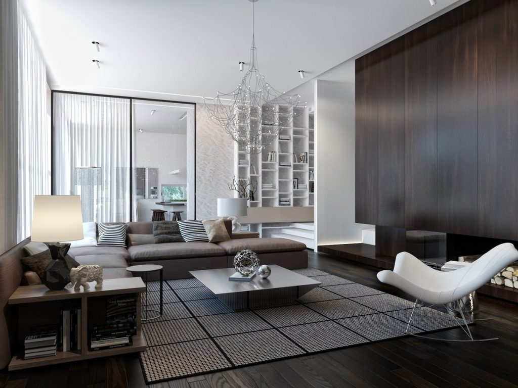 Mẫu phong cách Minimalism sử dụng tường phẳng
