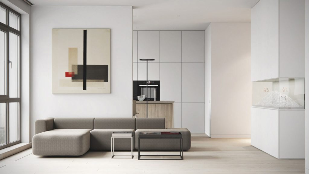 Mẫu phong cách Minimalism cho căn hộ tối giản