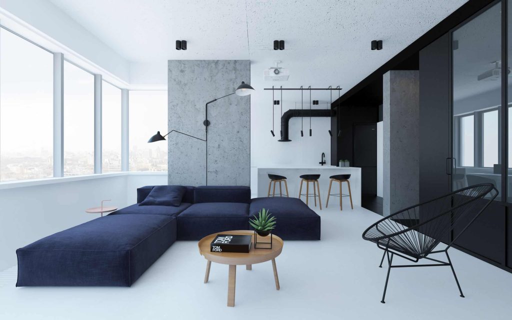 Mẫu phong cách Minimalism sử dụng nội thất đa năng