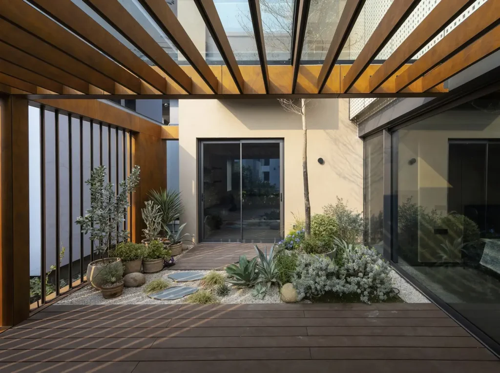 phong cách nội thất địa trung hải Sân vườn mang không khí biển