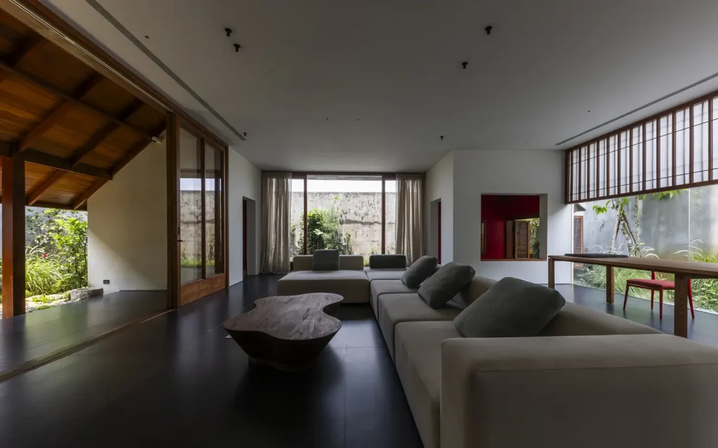 phong cách nội thất rustic không gian thoáng đãng