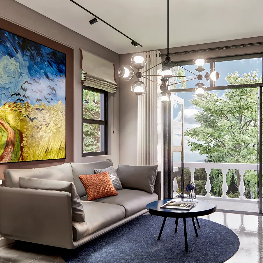 phong cách nội thất tropical cho phòng khách