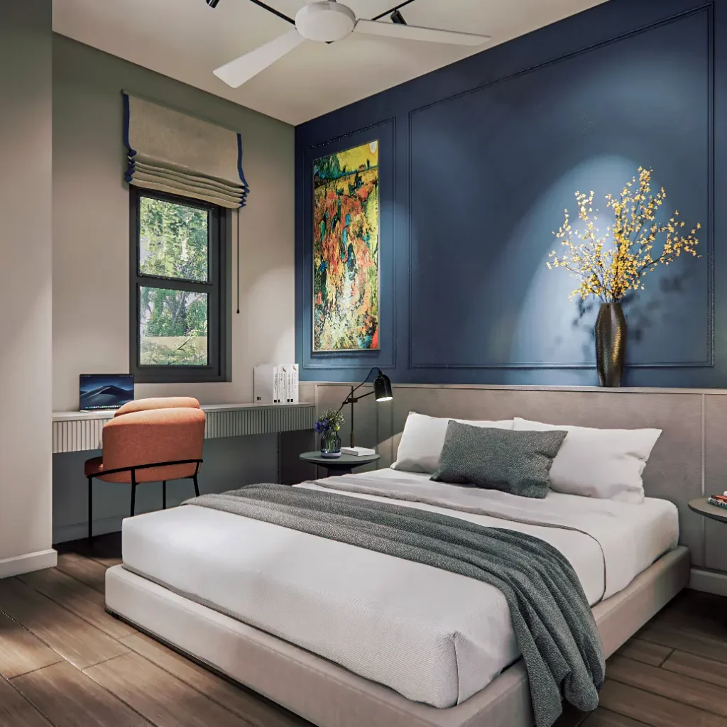 phong cách nội thất tropical phòng ngủ ấn tượng