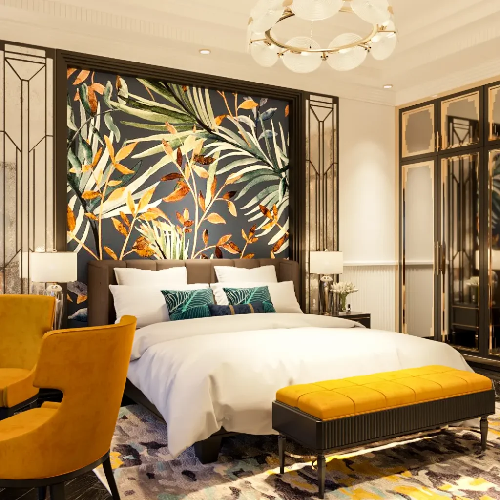 phong cách nội thất tropical dùng đồ trang trí mang hơi hướng nhiệt đới