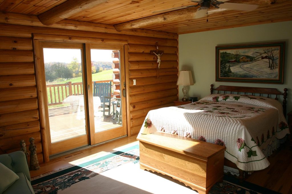 Thiết kế nội thất phong cách Rustic cho phòng ngủ ấm áp