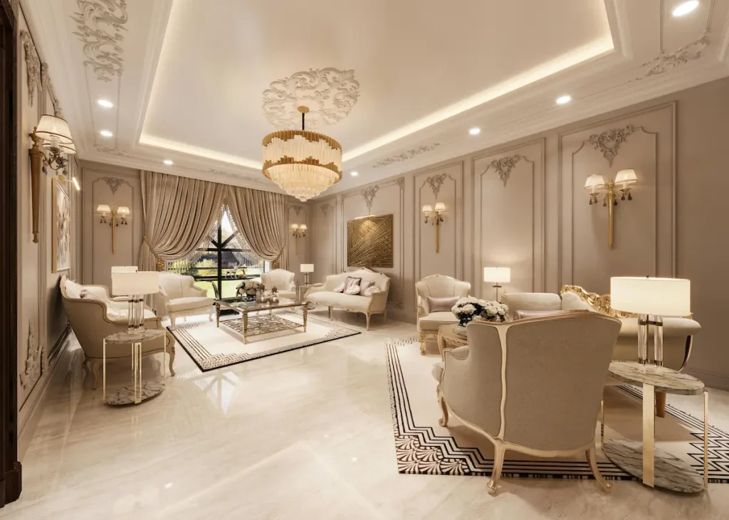 Phong cách thiết kế nội thất tân cổ điển sang trọng