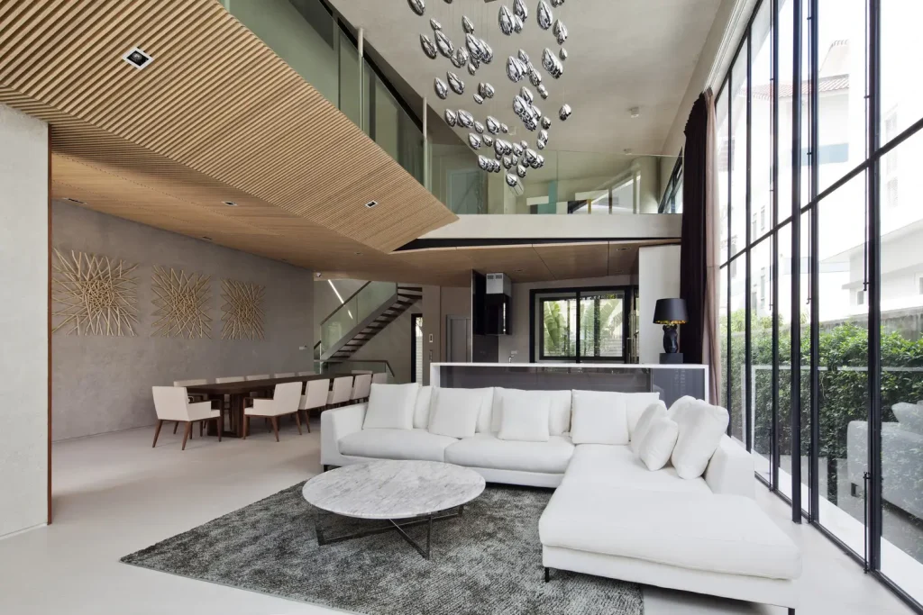 thiết kế nội thất chung cư 100m2 phong cách Luxury cao cấp