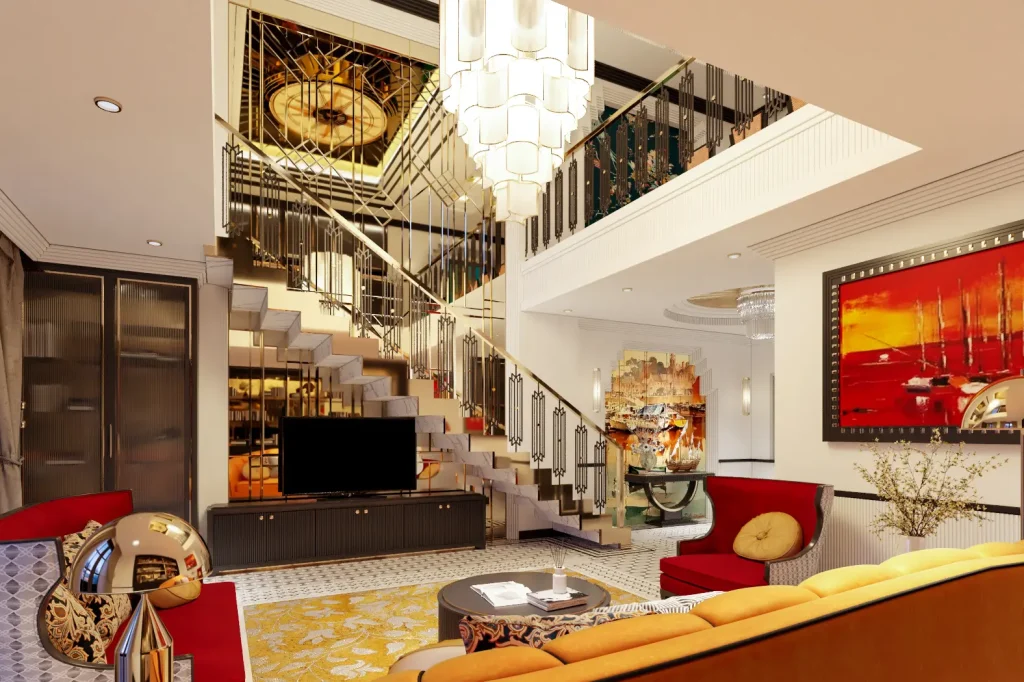 thiết kế nội thất chung cư 3 phòng ngủ không gian cao cấp