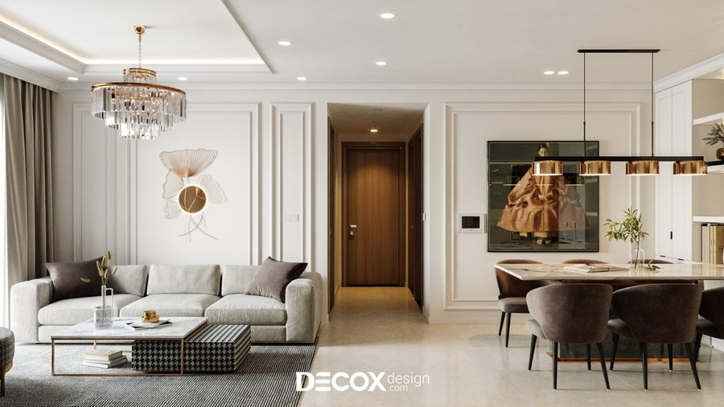 thiết kế nội thất chung cư 50m2 phong cách sang trọng