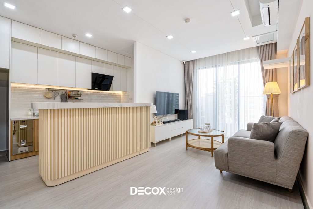 thiết kế nội thất chung cư 50m2 cho phòng khách