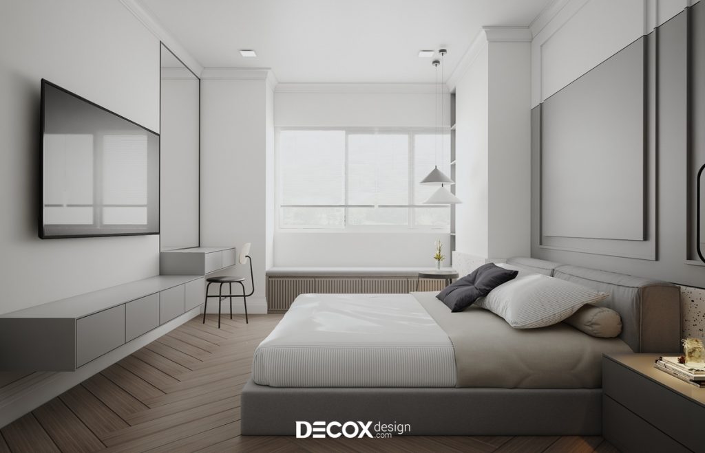 thiết kế nội thất chung cư 50m2 cho phòng ngủ