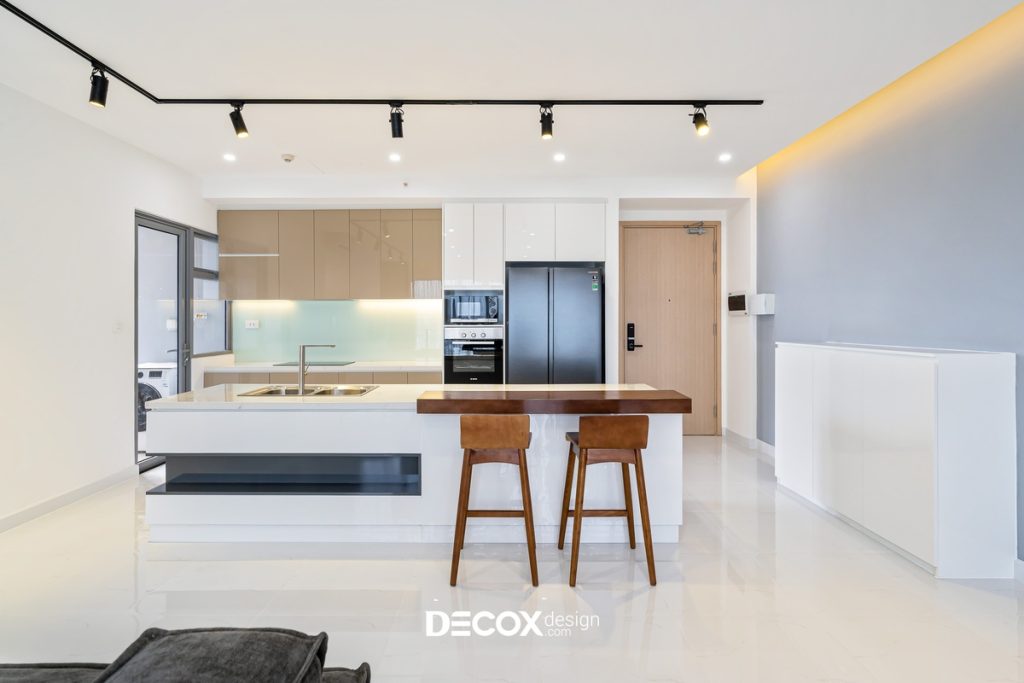 thiết kế nội thất chung cư 50m2 cho phòng bếp