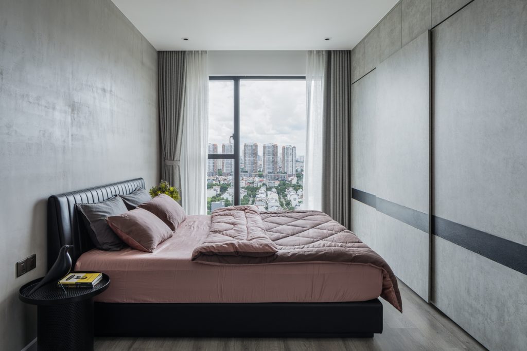 thiết kế nội thất chung cư 55m2 tối giản, tiết chế hoạ tiết