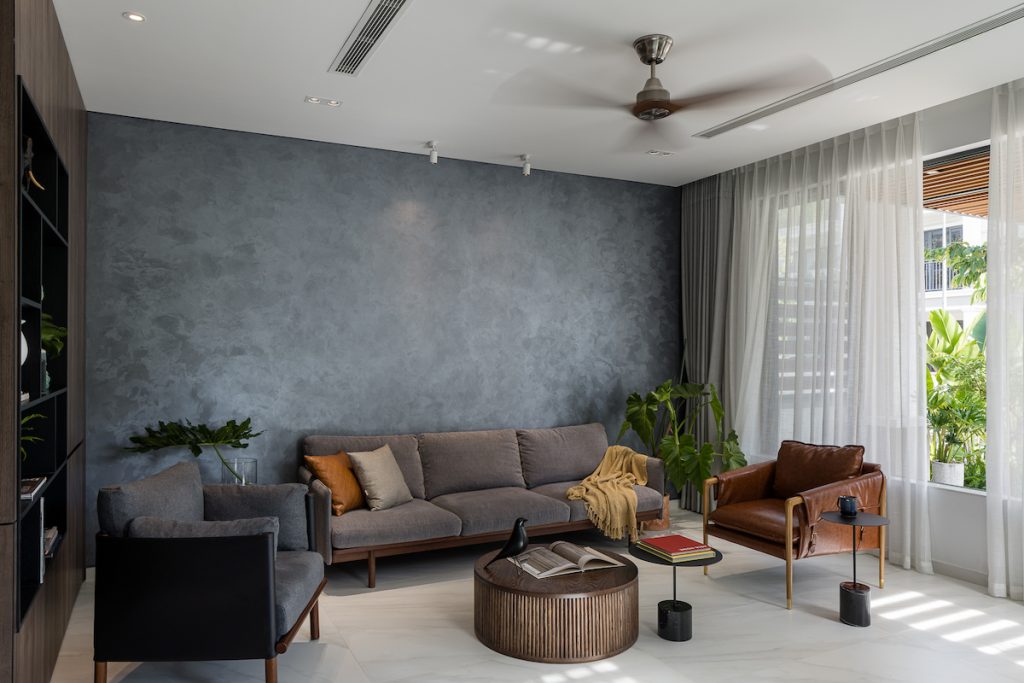 thiết kế nội thất chung cư 55m2 cho phòng khách