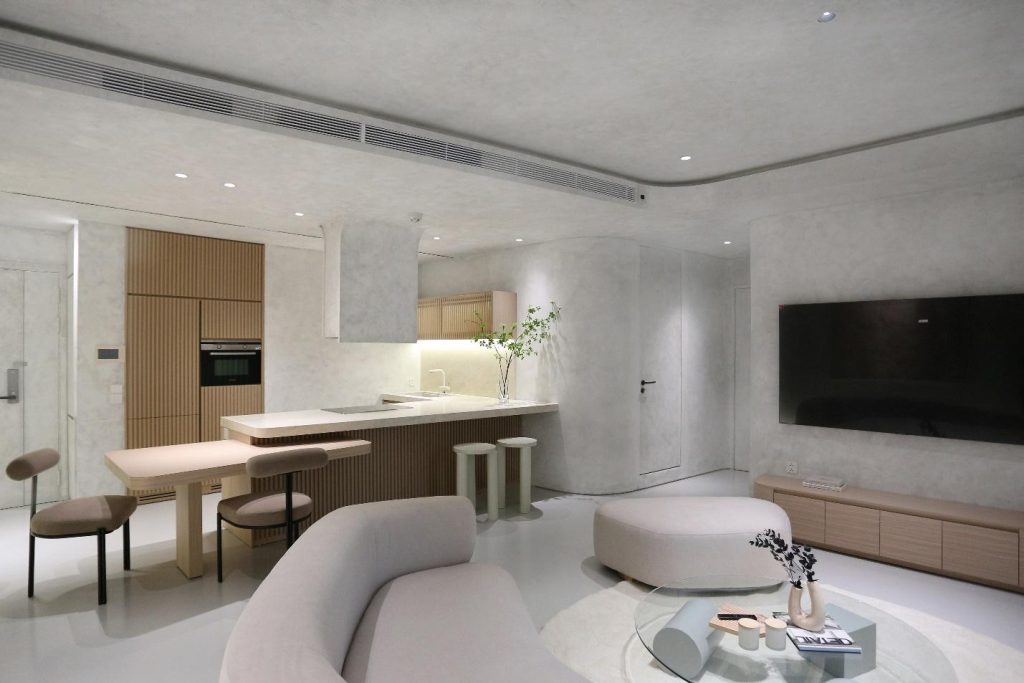 thiết kế nội thất chung cư 70m2 phong cách tối giản