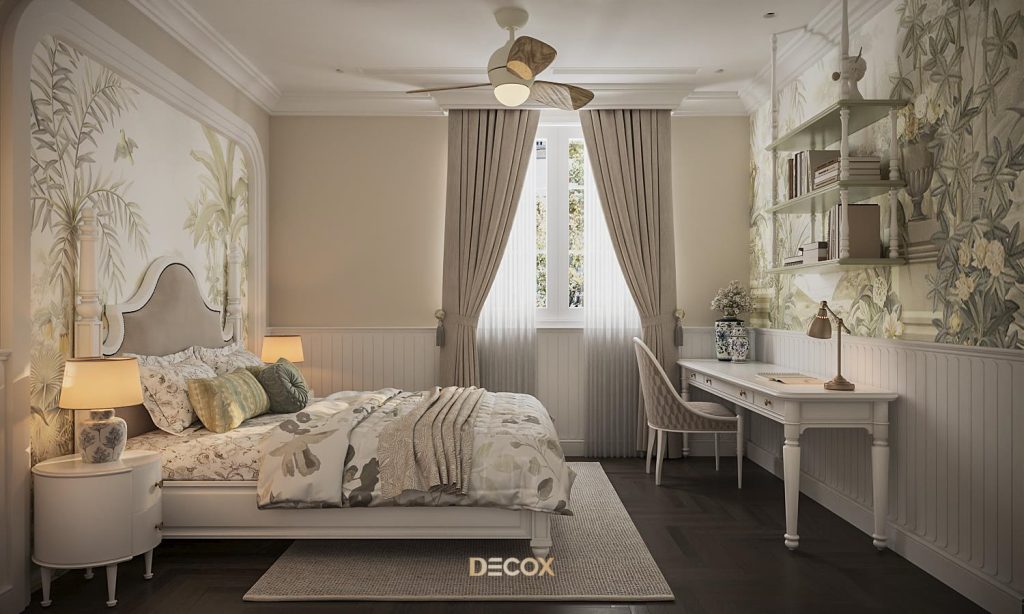 thiết kế nội thất chung cư 70m2 Indochine cuốn hút