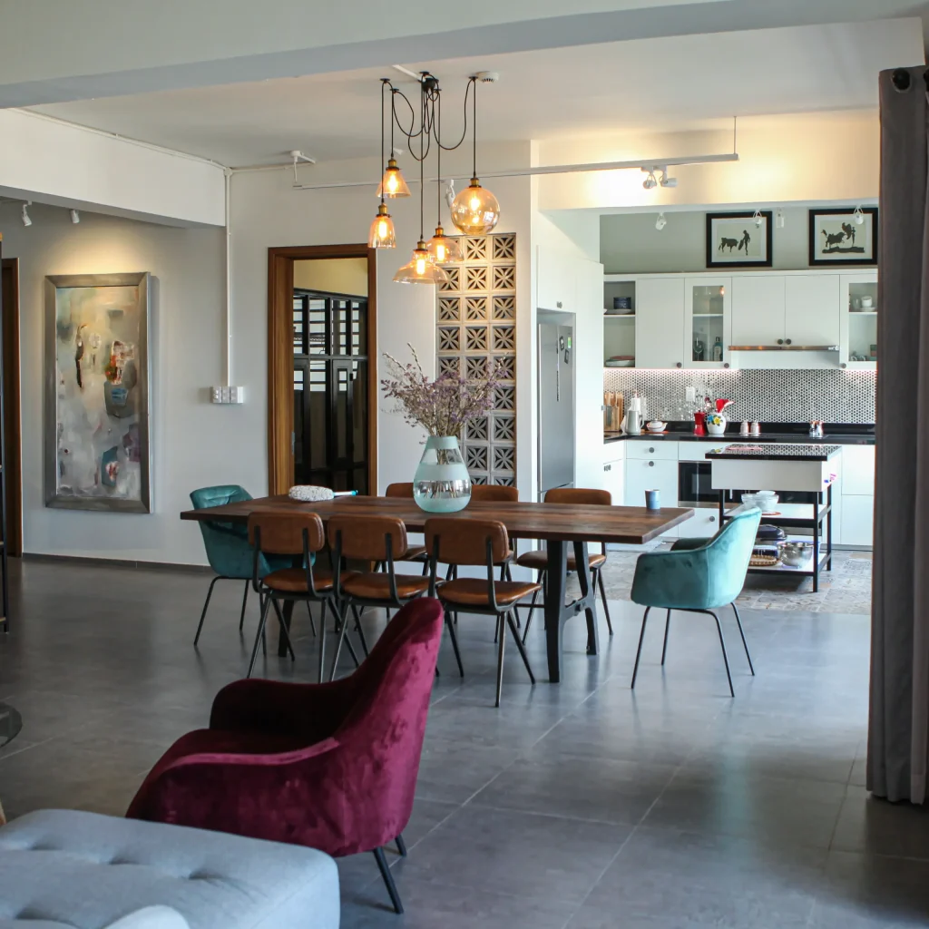 thiết kế nội thất chung cư 70m2 phong cách Vintage