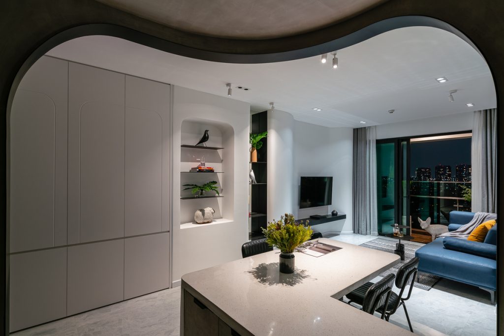 thiết kế nội thất chung cư 70m2 phong khách