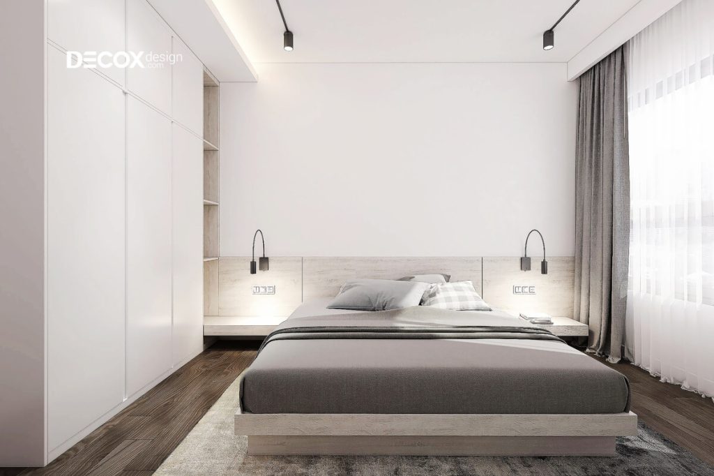 thiết kế nội thất chung cư 75m2 phong cách tối giản