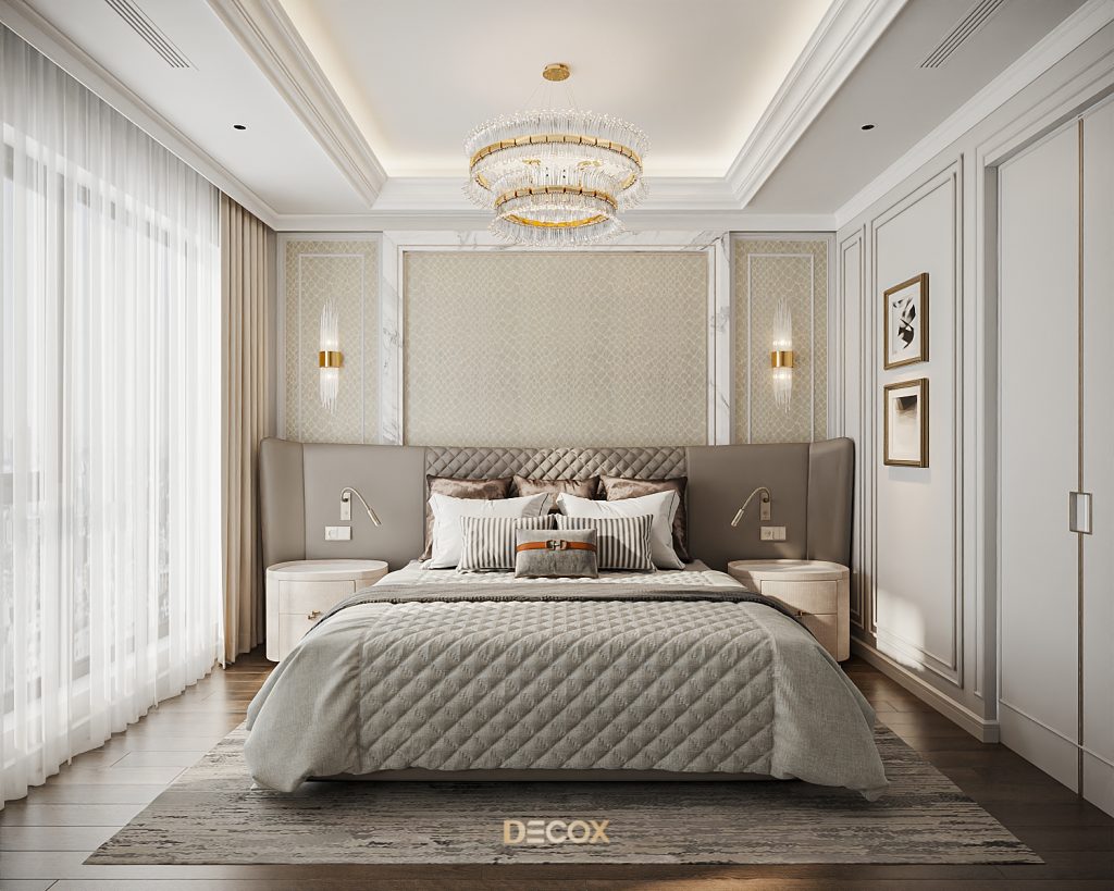 thiết kế nội thất chung cư 90m2 cho phòng ngủ
