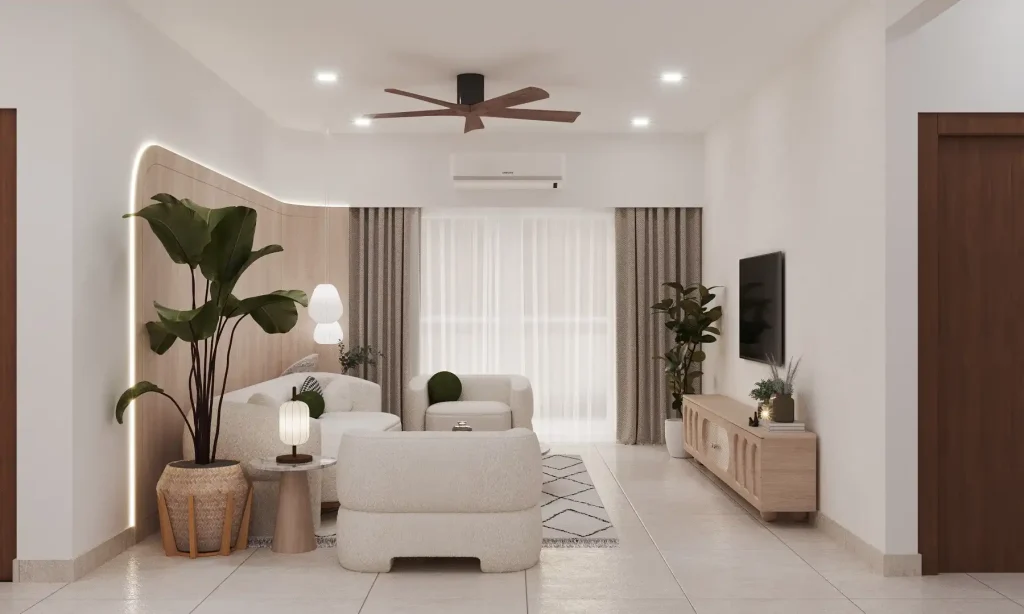 Thiết kế nội thất phòng khách phong cách hiện đại