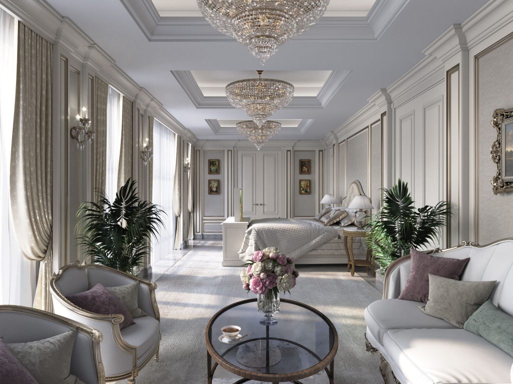 thiết kế nội thất luxury tân cổ điển với chất liệu cao cấp