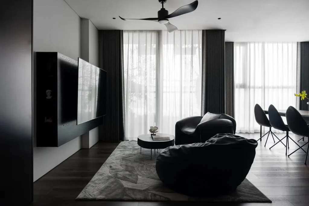 thiết kế nội thất nhà liền kề Đường nét gọn gàng