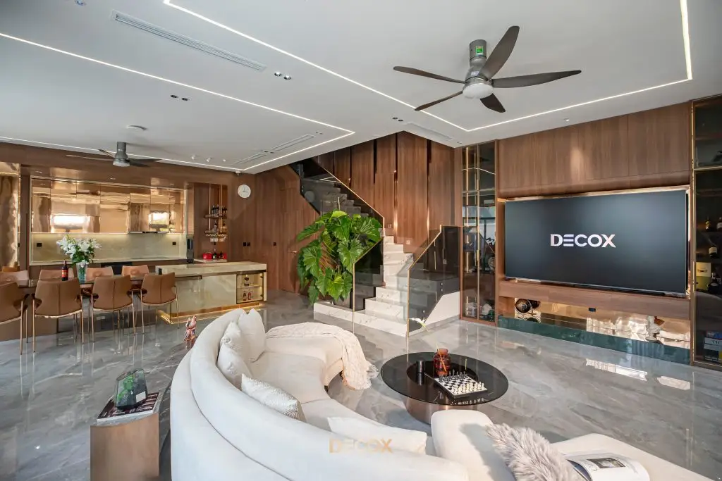 thiết kế nội thất nhà phố 4 tầng quý phái và tiện nghi