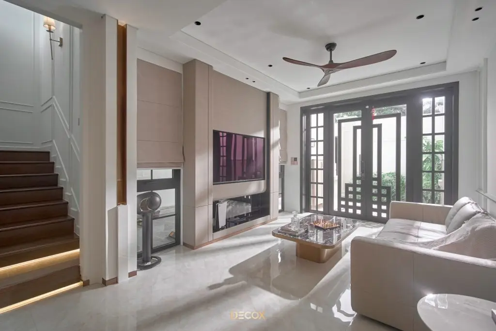 thiết kế nội thất nhà phố 4 tầng Phong cách tân cổ điển