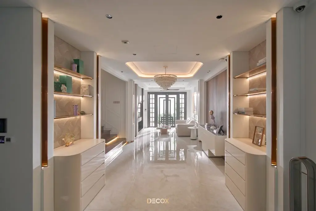 thiết kế nội thất nhà phố 4 tầng Tân cổ điển