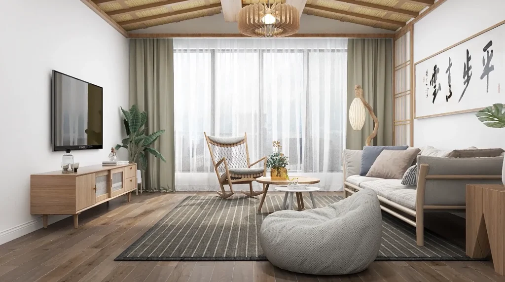 Thiết kế nội thất phòng khách nhà phố thoáng đãng