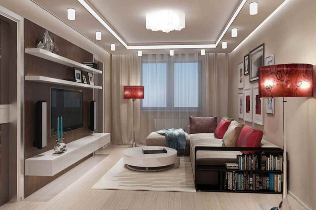 Thiết kế nội thất phòng khách 15m2 tối giản