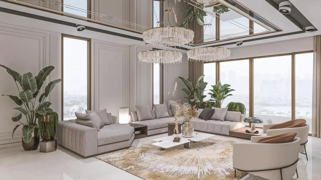 Thiết kế nội thất phòng khách biệt thự đẹp