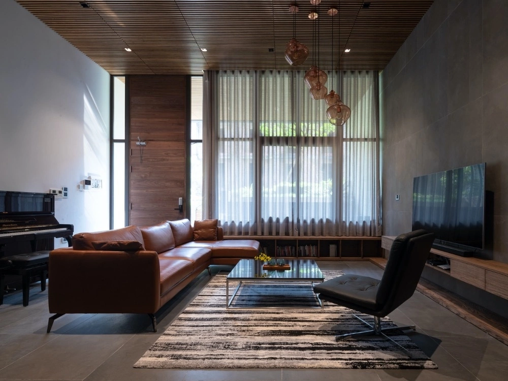 mẫu thiết kế nội thất phòng khách nhà ống 6m