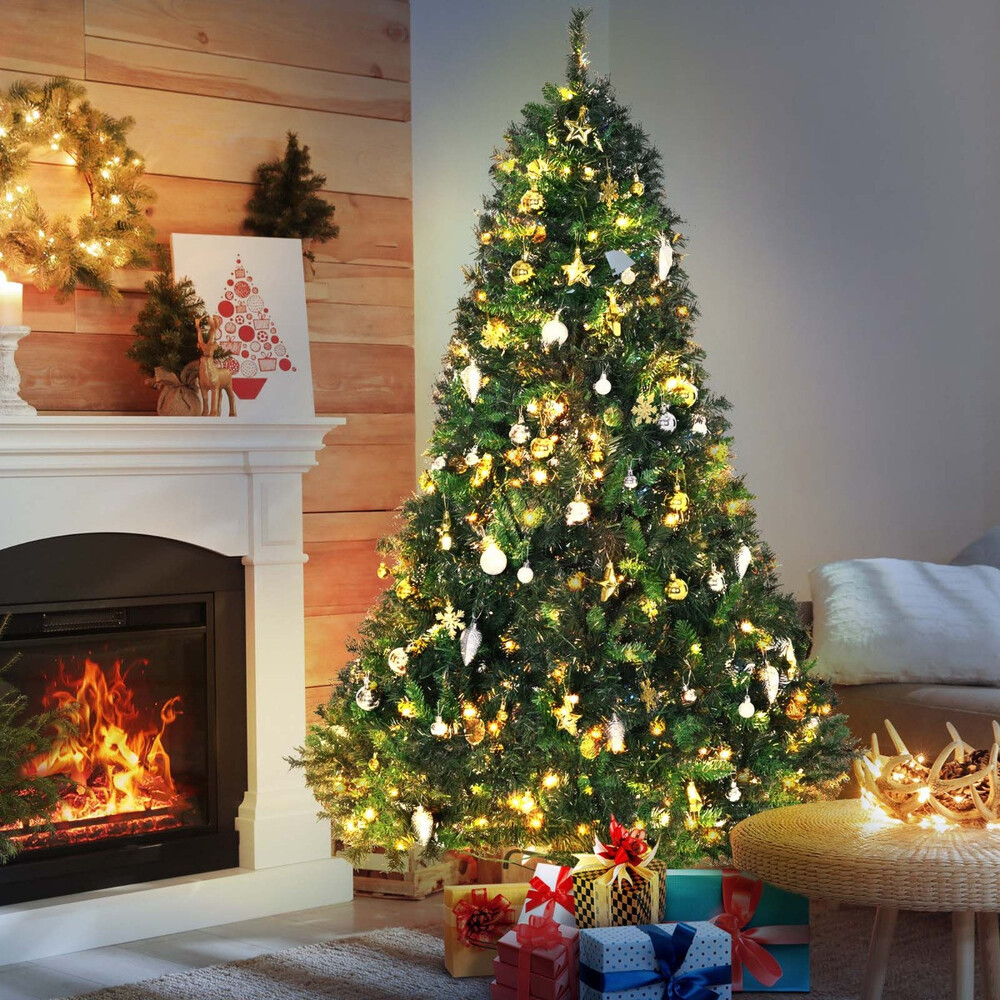 trang trí cây thông noel với đèn LED mini 