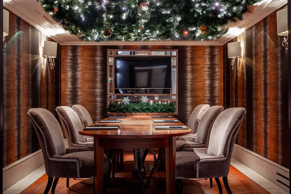 trang trí noel phòng họp