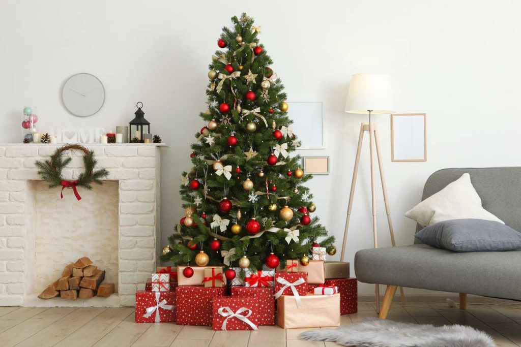 trang trí noel tại nhà bằng cây thông noel