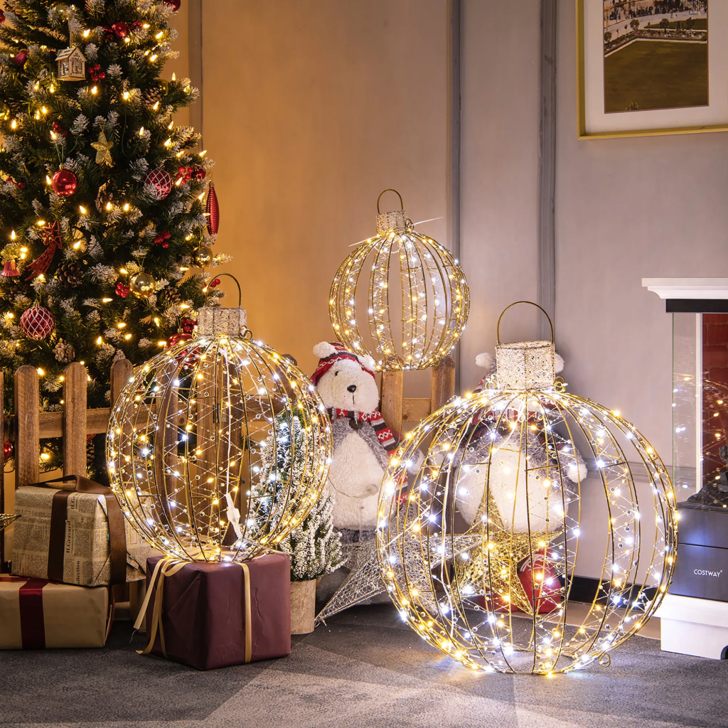 trang trí noel tại nhà với đèn led