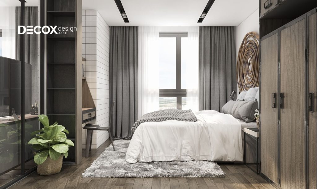 Mẫu báo giá thiết kế nội thất chung cư 1 phòng ngủ ấm cúng
