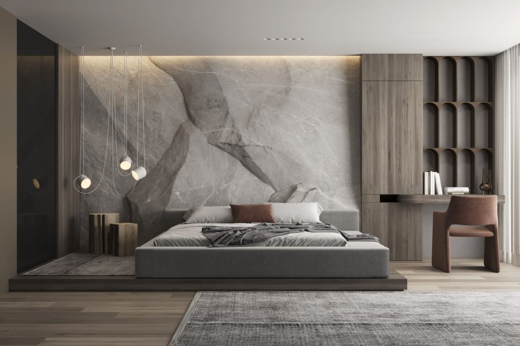 decor phong ngủ Hàn Quốc