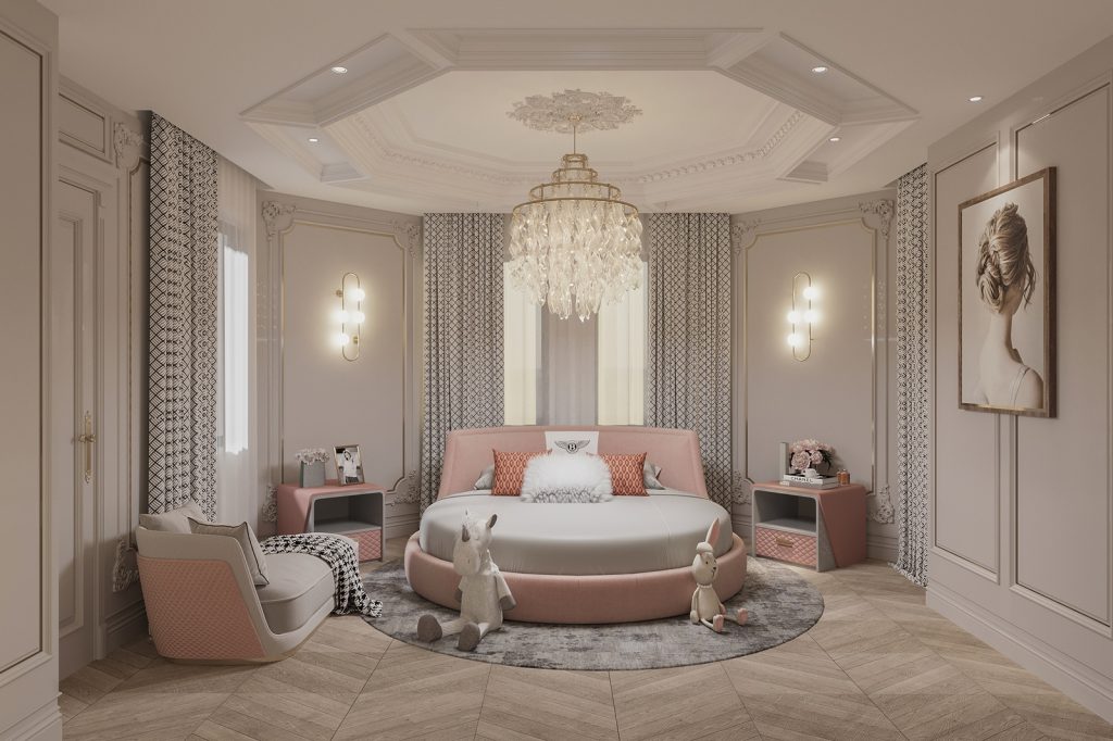decor phong ngủ cho con gái tinh tế