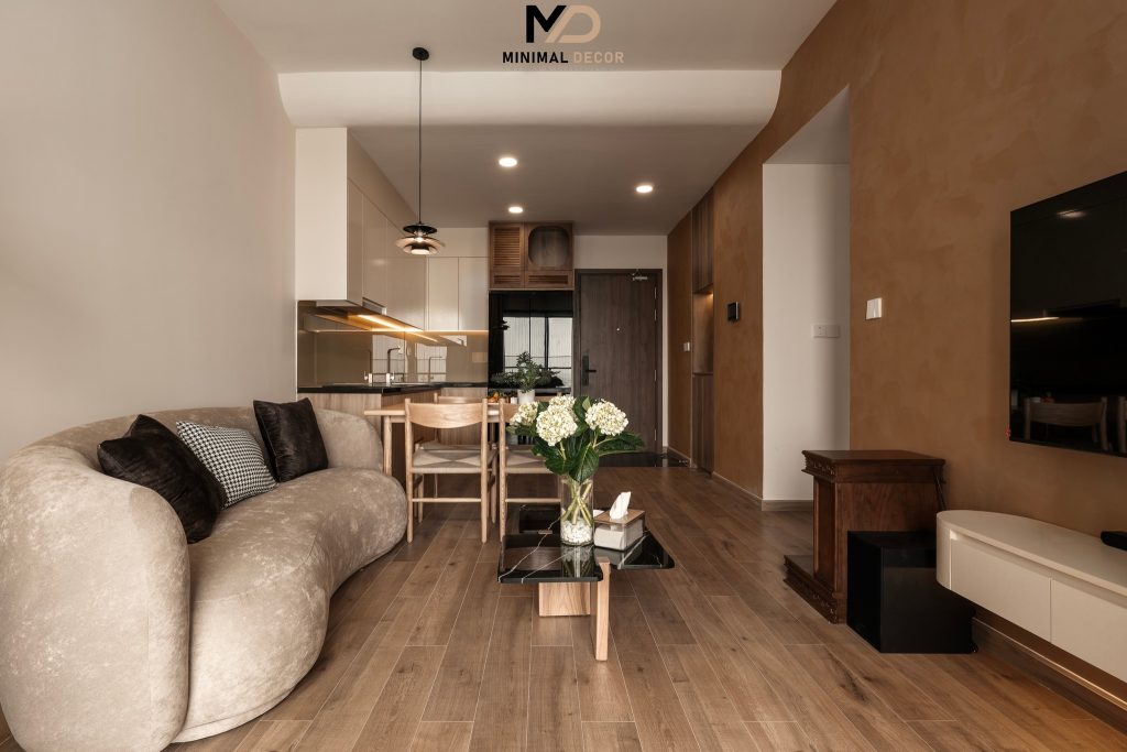 gạch giả gỗ nâu sáng