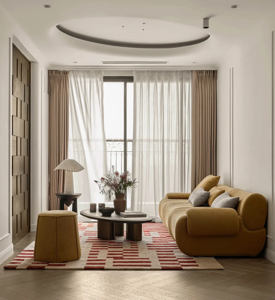 gạch ốp tường phòng khách