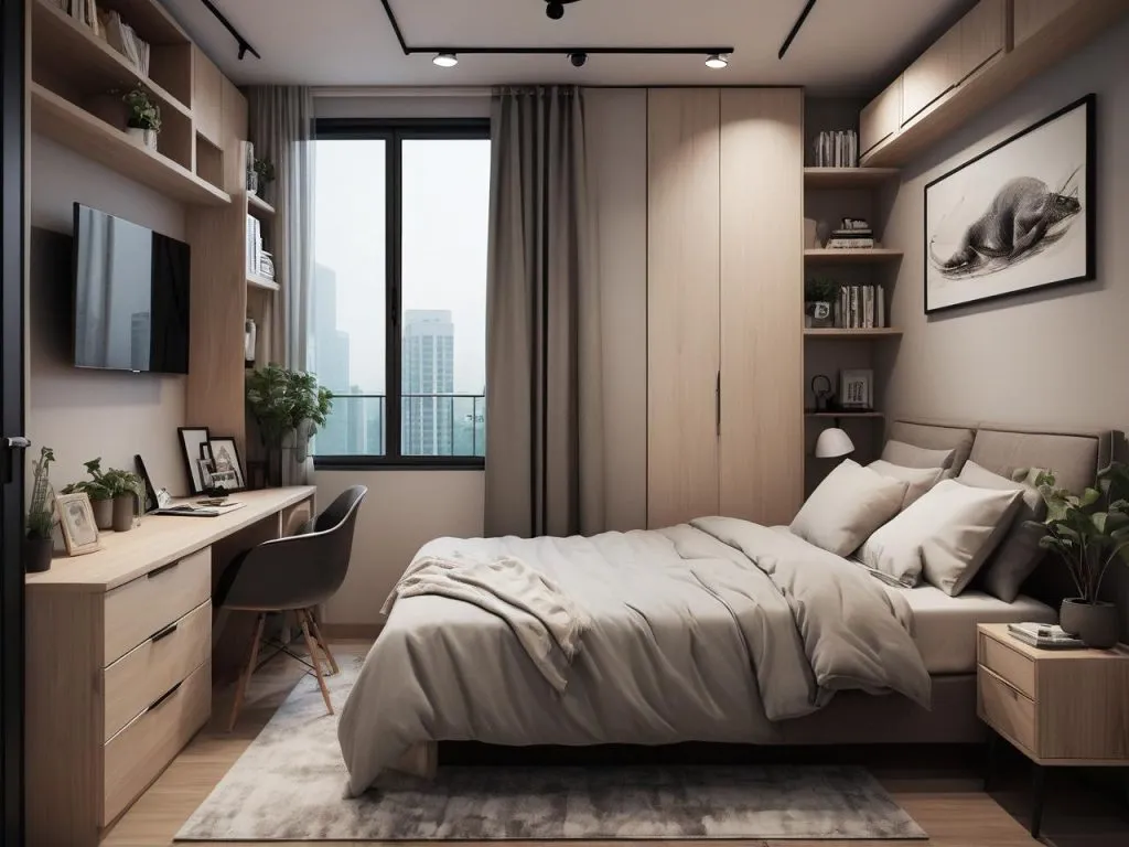 nhà gác lửng 3 phòng ngủ hiện đại